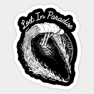 lost in paradise Sticker